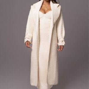 Elegant White Long Coat